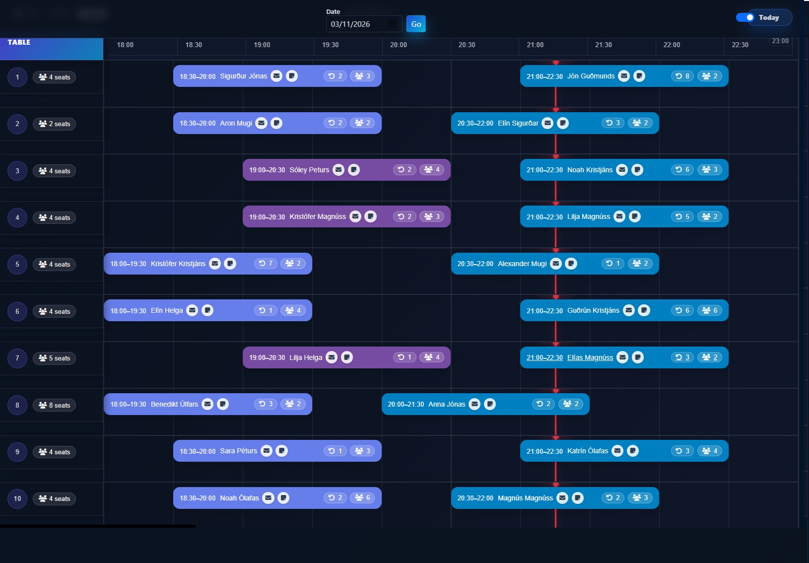 QuickTable — mynd 1